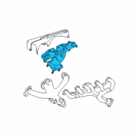 OEM 2002 Jeep Liberty Exhaust Manifold Diagram - 53013263AC