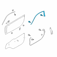 OEM 2019 Toyota 86 Upper Weatherstrip Diagram - SU003-01634