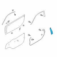 OEM Toyota 86 Rear Weatherstrip Diagram - SU003-04601