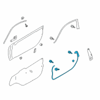 OEM 2017 Toyota 86 Lower Weatherstrip Diagram - SU003-05803