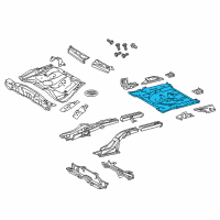 OEM Scion Rear Floor Pan Diagram - 58311-21100