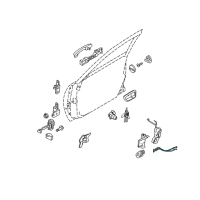 OEM Kia Amanti Rod Assembly-Front Door SAFET Diagram - 813913F000