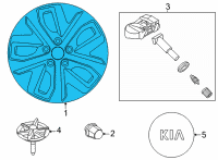 OEM 2019 Kia Niro EV Wheel Assembly-Aluminium Diagram - 52910Q4100
