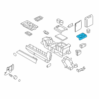 OEM Lincoln Console Panel Diagram - GL1Z-7804567-AB