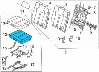 OEM 2022 Kia Sorento Pad Assembly-3RD Cushion Diagram - 89A15R5700