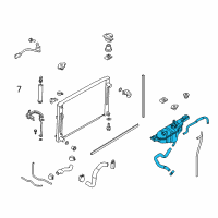 OEM 2020 Nissan 370Z Tank Assy-Radiator Reservoir Diagram - 21710-JK90B