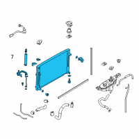 OEM 2013 Nissan 370Z Radiator Assy Diagram - 21410-JU40B