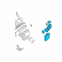 OEM 2007 Mercury Montego Air Hose Diagram - 6F9Z-9B659-A