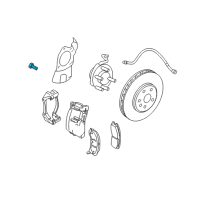 OEM 2009 Cadillac STS Caliper Bolt Diagram - 18046750