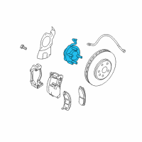 OEM 2005 Cadillac CTS Hub & Bearing Diagram - 12413103