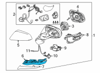 OEM Lexus NX250 COVER, OUTER MIRROR Diagram - 87939-78460