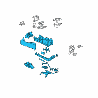 OEM Chevrolet Avalanche 1500 Compartment Asm, Front Floor *Neutral Diagram - 88986682