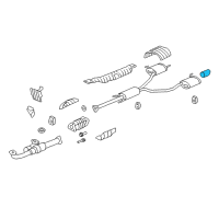 OEM 2015 Honda Pilot Finisher, Exhuast Diagram - 18310-SZA-A01