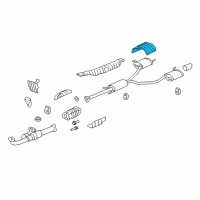 OEM 2012 Honda Pilot Plate, R. Muffler Baffle Diagram - 74655-SZA-A00