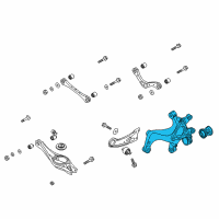 OEM Hyundai Elantra GT Carrier Assembly-Rear Axle, LH Diagram - 52710-G3AA0