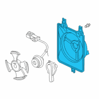 OEM Honda Accord Shroud, Air Conditioner Diagram - 38615-RCA-A00