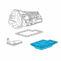 OEM Ford E-350 Econoline Transmission Pan Diagram - F6TZ-7A194-A