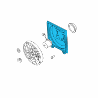 OEM Hyundai Accent Shroud Diagram - 97735-25000