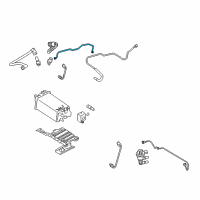 OEM 2008 Ford Taurus X Tube Diagram - 8A4Z-9J337-A