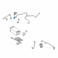 OEM 2009 Ford Explorer Sport Trac PCV Valve Diagram - 2C5Z-6A666-AA