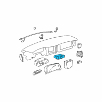 OEM 2001 Buick Park Avenue Dash Control Unit Diagram - 25690875