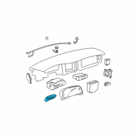 OEM 1997 Buick Park Avenue Headlamp Switch Diagram - 25630054