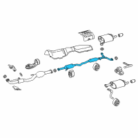 OEM 2019 Toyota Camry Intermed Pipe Diagram - 17420-0P330