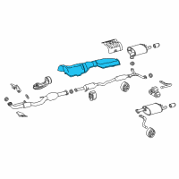 OEM 2022 Toyota Camry Heat Shield Diagram - 58152-06161