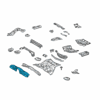OEM 2011 Lexus IS250 Pan, Center Floor, Front Diagram - 58202-30091