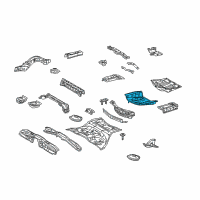 OEM 2008 Lexus GS460 Pan, Rear Floor Diagram - 58311-30370