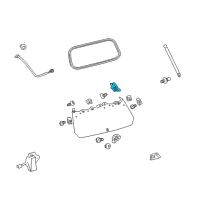 OEM 2017 Lexus GX460 Hinge Assy, Back Door Diagram - 68810-60051