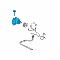 OEM 2009 Buick LaCrosse Power Steering Pump Diagram - 19369082