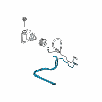 OEM 2006 Buick LaCrosse Pipe Asm-P/S Fluid Cooling Diagram - 15781942