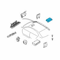 OEM BMW 645Ci Sensor, Vehicle Centre Diagram - 65-77-6-976-464