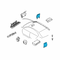 OEM 2005 BMW 525i Sensor, B-Pillar Left Diagram - 65-77-6-974-364