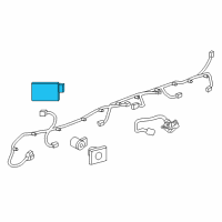 OEM 2017 Cadillac ATS Object Sensor Diagram - 84525874