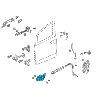 OEM 2022 Honda Odyssey Handle Assembly, Right Front Door Inside Diagram - 72120-THR-A01