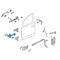 OEM Honda Odyssey Checker Complete, Front Door Diagram - 72340-THR-A02