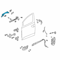OEM 2022 Honda Odyssey Handle, Left Front (Smart) Diagram - 72181-THR-A71