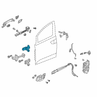 OEM Honda Passport Hinge, Right Front Door (Upper) Diagram - 67410-T4F-H01ZZ