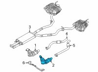 OEM Ford Police Interceptor Utility Catalytic Converter Diagram - L1MZ-5E213-R