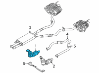 OEM Ford Explorer Catalytic Converter Diagram - L1MZ-5E212-Z