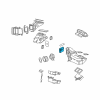 OEM 2007 Mercury Monterey Evaporator Core Diagram - 3F2Z-19860-AA