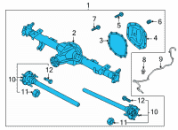 OEM Ford Bronco AXLE ASY - REAR Diagram - MB3Z-4001-A