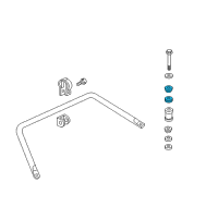 OEM GMC V2500 Suburban Link Bolt Insulator Diagram - 6270752