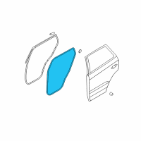 OEM Hyundai Weatherstrip-Rear Door Body Side RH Diagram - 83120-0W000-WK