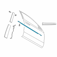 OEM 2018 Lincoln Navigator Belt Molding Diagram - JL1Z-7821452-A