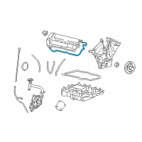 OEM 2006 Mercury Mariner Valve Cover Gasket Diagram - 6L8Z-6584-B