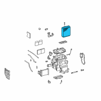 OEM 1998 Toyota Avalon Evaporator Assembly Diagram - 88501-33080