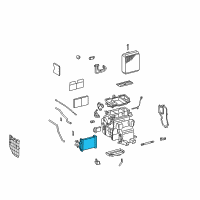 OEM 1999 Lexus ES300 Unit Sub-Assy, Heater Radiator Diagram - 87107-33040